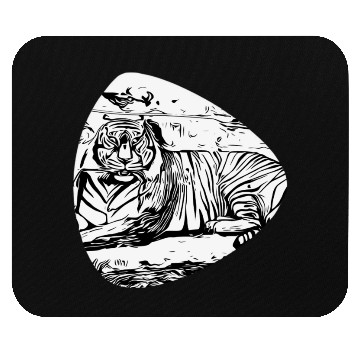 Discover Street art - tiger Mouse Pads