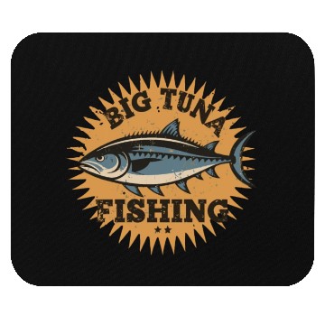 Discover Big Tuna Fishing Vintage Design Mouse Pads