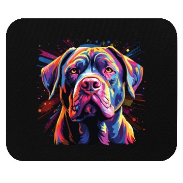 Discover Watercolor Colorful Cane Corso Mouse Pads