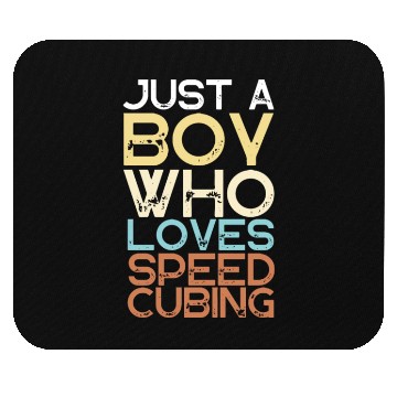 Discover Just A Boy Who Loves Math & Speed Cubing Mouse Pads