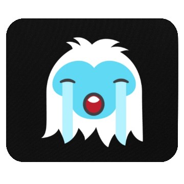 Discover Crying Out Loud Abominable Snowman Emoticoncrying Mouse Pads
