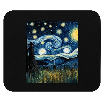 Discover Gardener's Starry Night Mouse Pads Van Gogh Inspired