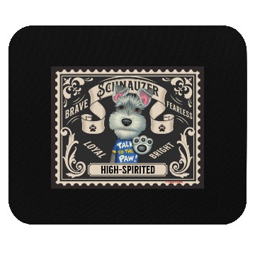 Discover Cute Schnauzer Mouse Pads