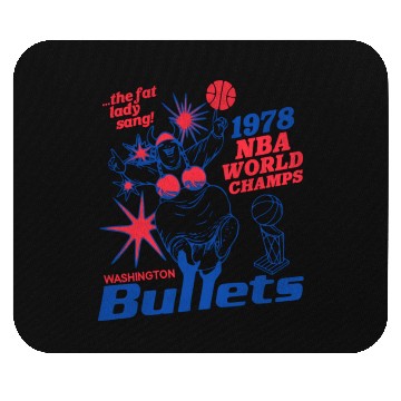 Discover Defunct Washington Bullets 1978 World Champs Mouse Pads