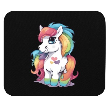 Discover Rainbow Baby Pony Mouse Pads