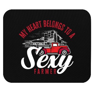 Discover My Heart Belongs To A Sexy Farmer Fun Farmer Gift Mouse Pads