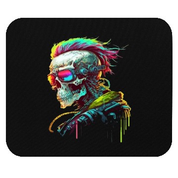 Discover Cyberpunk Skull Mouse Pads