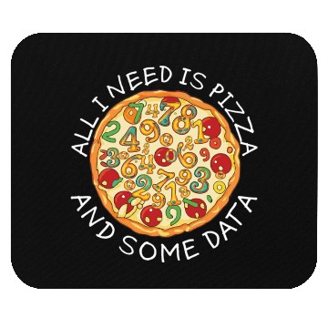 Discover Big Data Pizza Scientist Analyst Machine Mouse Pads