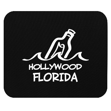 Discover Hollywood Florida Message In A Bottle Souvenirs Mouse Pads