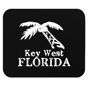 Discover Key West Florida Palm Tree Souvenirs Gifts Mouse Pads