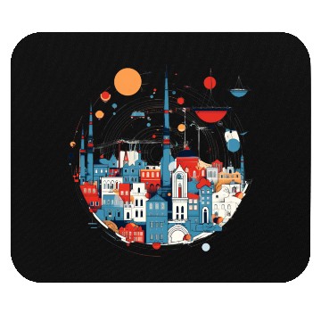 Discover Abstract city Mouse Pads