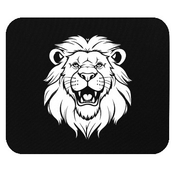 Discover Lion Smiling Mouse Pads