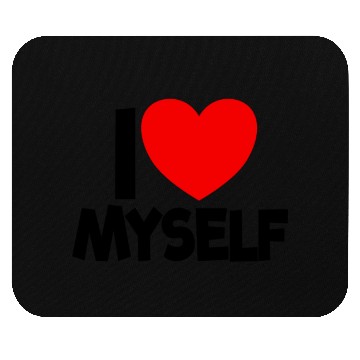 Discover I Love Myself Red Heart Self Love Affirmation Mouse Pads