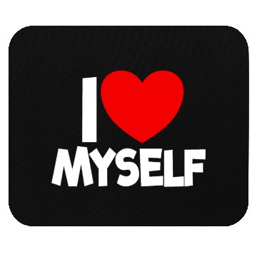 Discover I Love Myself Red Heart Self Love Affirmation Mouse Pads