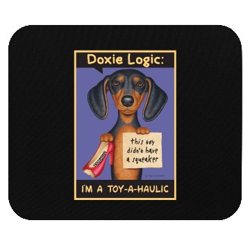 Discover Dachshund Logic Mouse Pads
