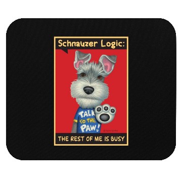 Discover Schnauzer Logic Mouse Pads