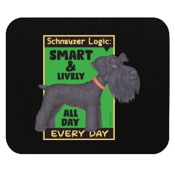 Discover Schnauzer Logic Mouse Pads