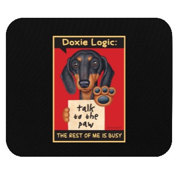 Discover Dachshund Logic Mouse Pads