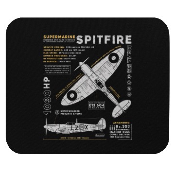 Discover Supermarine Spitfire Mouse Pads
