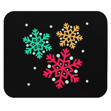 Discover Snowflake, Winter sports Mouse Pads
