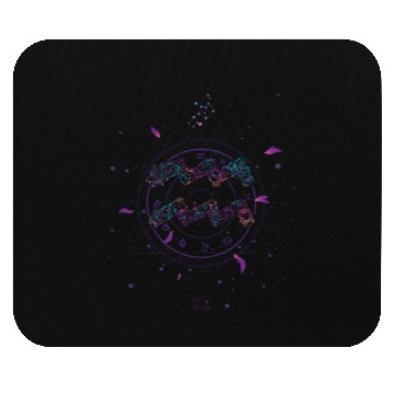 Discover Aquarius Floral Zodiac Harmony Mouse Pads
