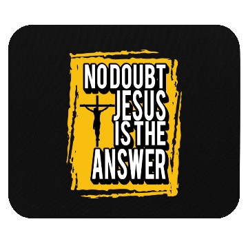 Discover Jesus Is The Answer Love Jesus Christian Christmas Mouse Pads
