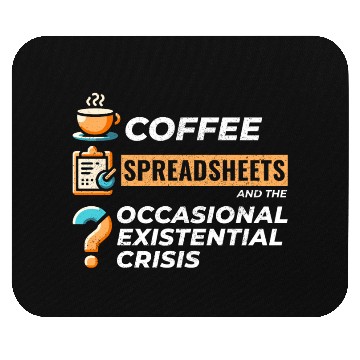 Discover Accountant Bookkeeping Coffee Spreadsheets Funny Mouse Pads