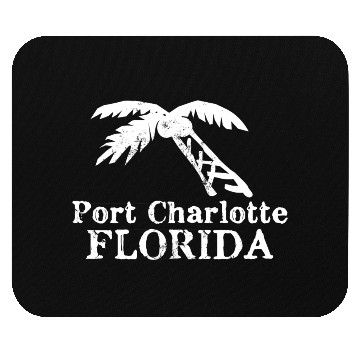 Discover Port Charlotte Florida Palm Tree Souvenirs Gifts Mouse Pads