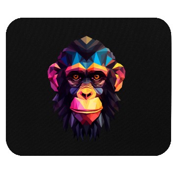 Discover Geometric Style Chimpanzee Mouse Pads