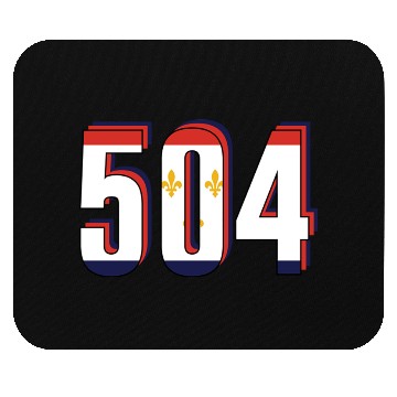 Discover 504 Area Code New Orleans Louisiana Map Number Mouse Pads