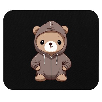 Discover cute cartoon anime otter wearing Mouse Pads