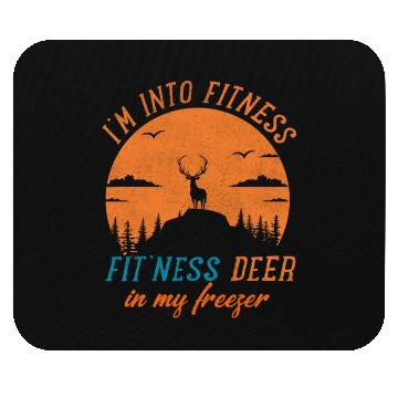 Discover Funny Hunter Dad I'm Into Fitness Deer Freezer Mouse Pads