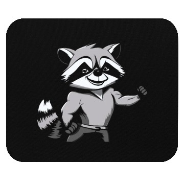 Discover Workout Gym Racoon Mouse Pads