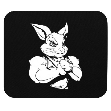Discover Workout Gym Rabbit Mouse Pads
