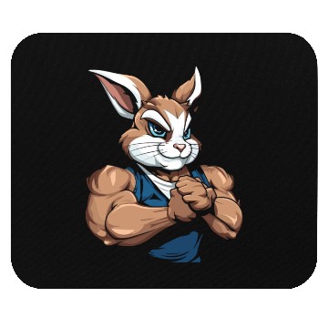 Discover Workout Gym Rabbit Mouse Pads