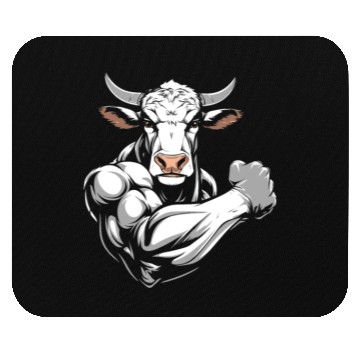Discover Workout Gym Cow Mouse Pads