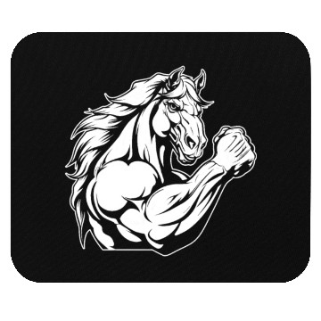 Discover Workout Gym Horse Mouse Pads