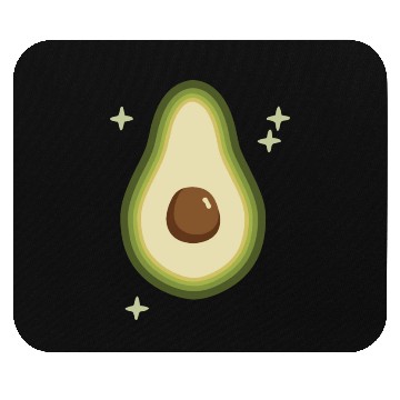 Discover Avocado Green Stars Mouse Pads