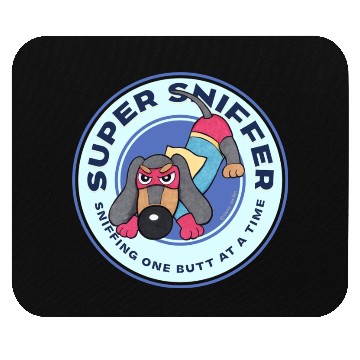 Discover Cute Funny Super Sniffer Dachshund Superhero Mouse Pads