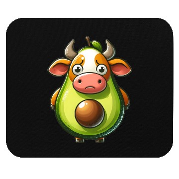 Discover Avocado cow Mouse Pads