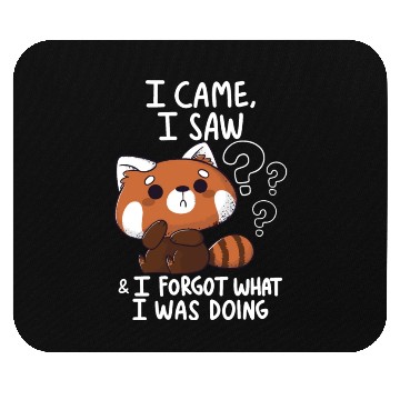 Discover Forgetful Red Panda Mouse Pads