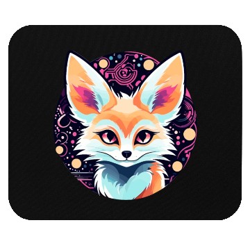 Discover Fennec Fox Illustration Mouse Pads