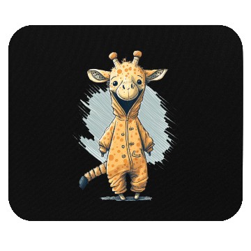 Discover Giraffe Cub in Disguise Mouse Pads