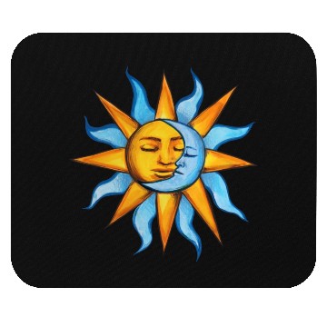Discover sun moon Mouse Pads