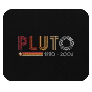 Discover Pluto Never Forget Science and Astronomy Retro Mouse Pads