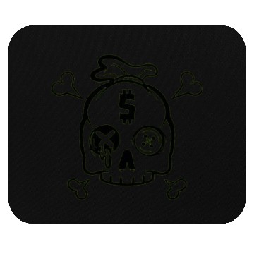 Discover Safety Money Bag Skull Mouse Pads