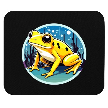 Discover Golden Poison Frog Illustration Mouse Pads