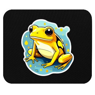 Discover Golden Poison Frog Illustration Mouse Pads