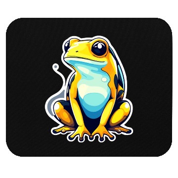 Discover Golden Poison Frog Illustration Mouse Pads