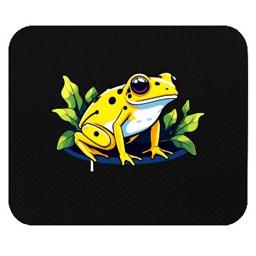 Discover Golden Poison Frog Illustration Mouse Pads